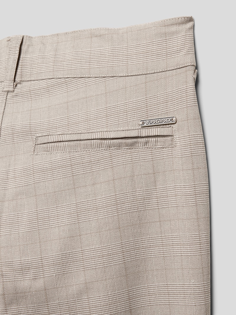Hose mit feinem Muster in sand
