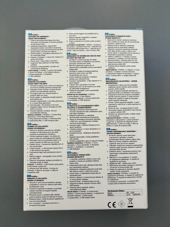 MediaShop Hornhautentferner PediVac in Weiß günstig kaufen onesize