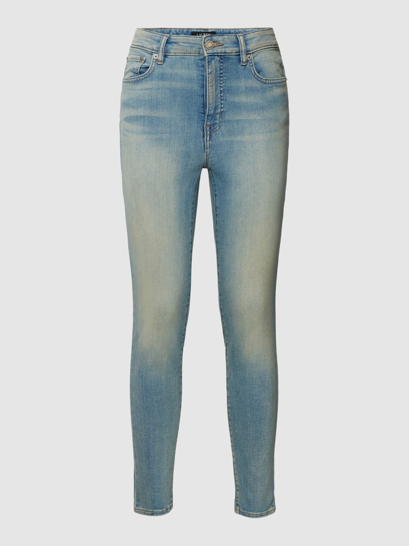 Skinny Fit Jeans im Used-Look in jeans