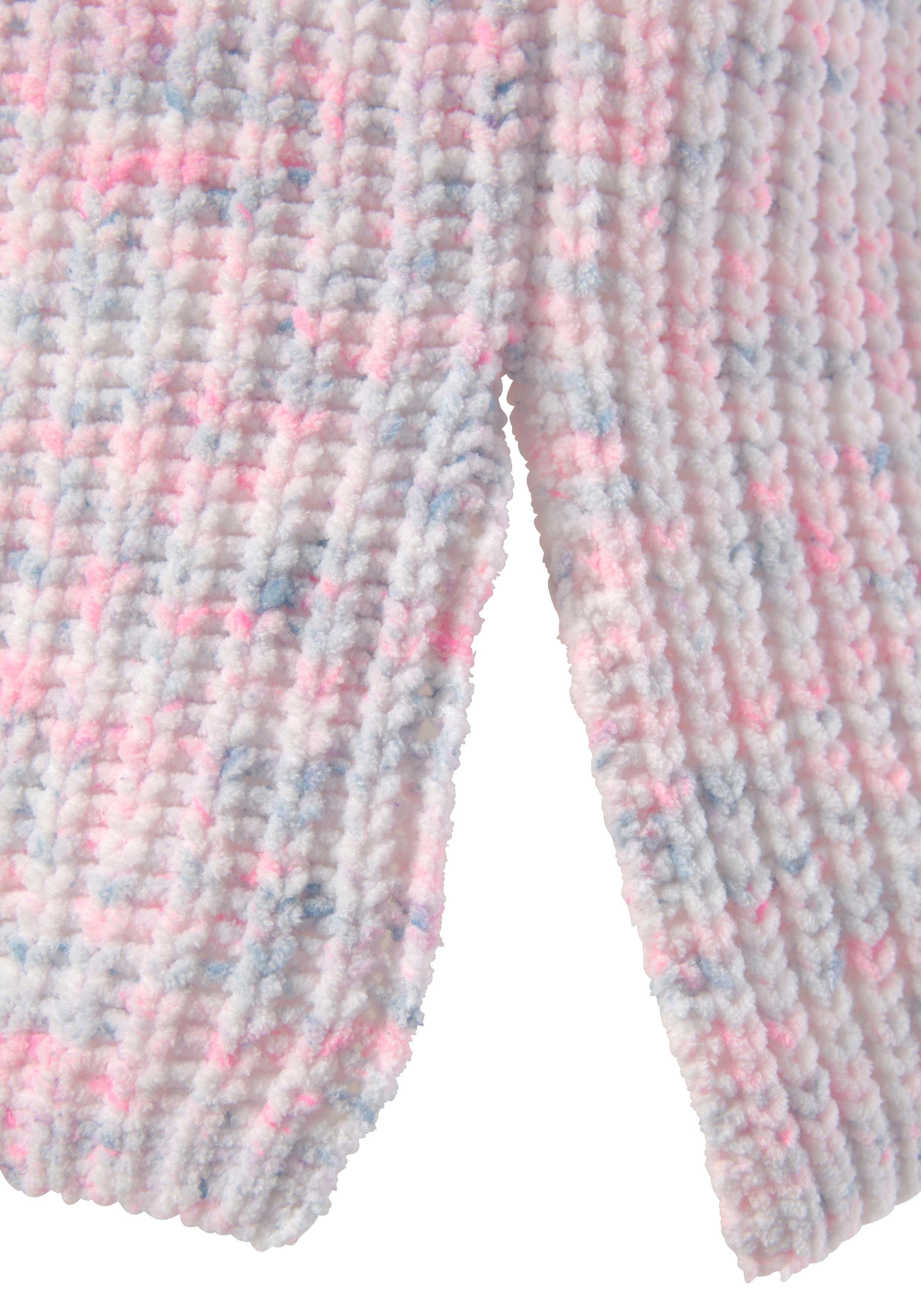Buffalo V-Ausschnitt-Pullover aus weichem Chenille