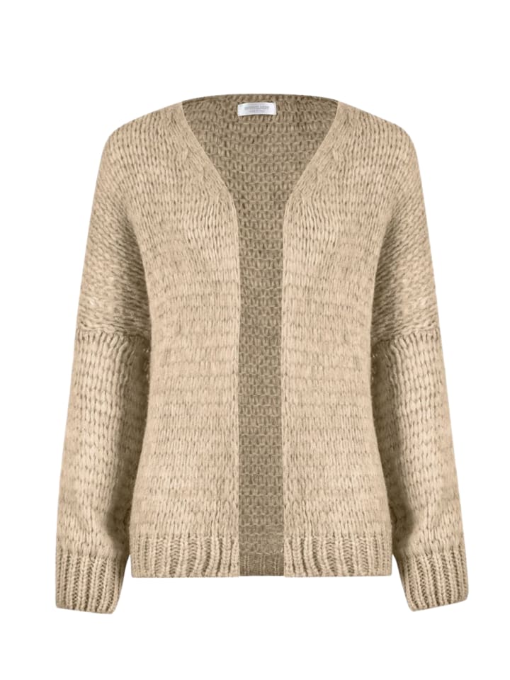 SASSYCLASSY Oversize Strick-Cardigan in Beige günstig kaufen