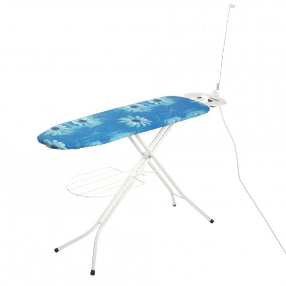 axentia Tischbügelbrett Dampfbügeltisch, mit Ablage, 120 x 38 cm 122399