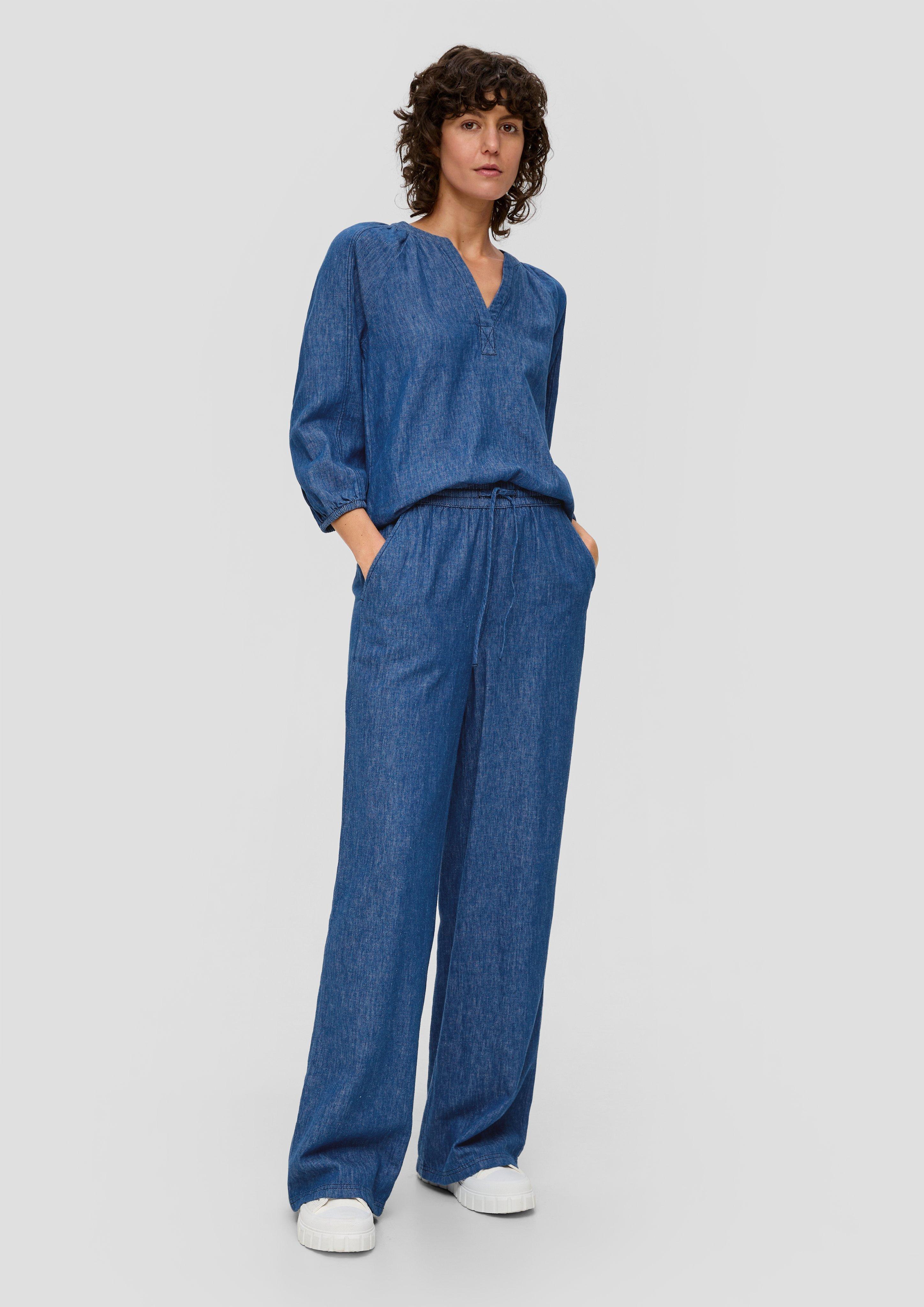 Relaxed: Twillhose mit Wide leg  2142310-58Y6