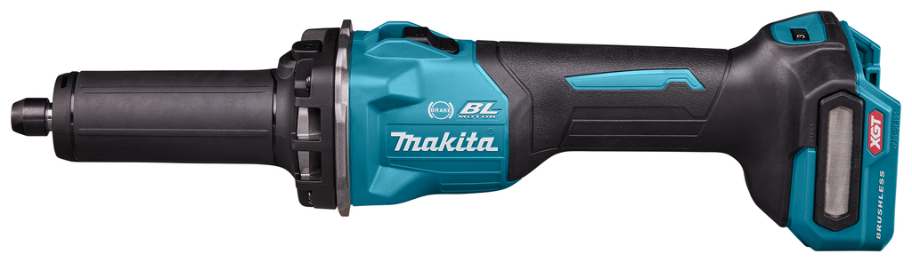 Polizor drept fără fir Makita GD001GZ XGT 40V Max cu comutator de blocare, fără baterie și încărcător, în cutie