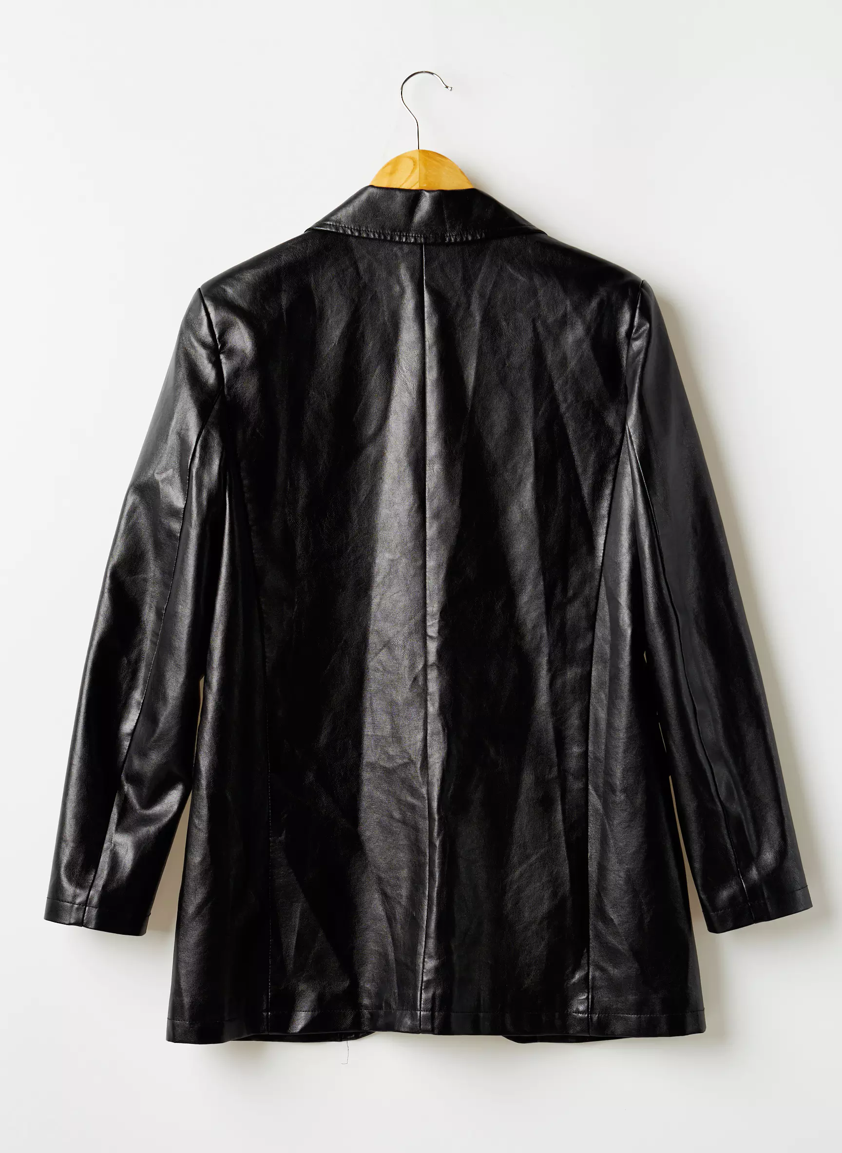 Shein Vestesimilicuir Femme couleur noir