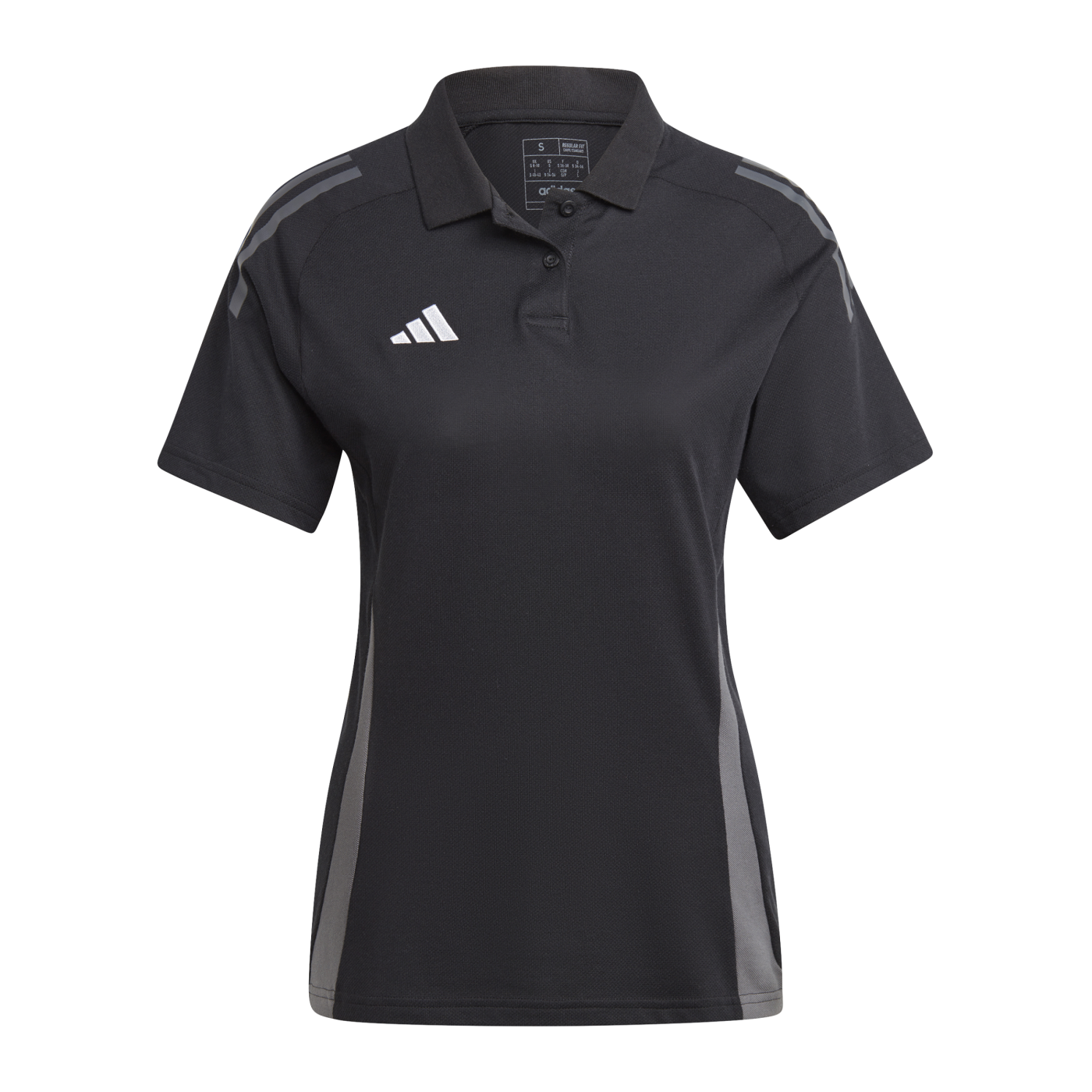 adidas Tiro 24 C Poloshirt Damen Schwarz Grau
