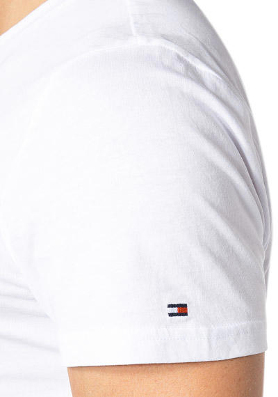 Tommy Hilfiger, T-Shirt, Bio Baumwolle, weiß