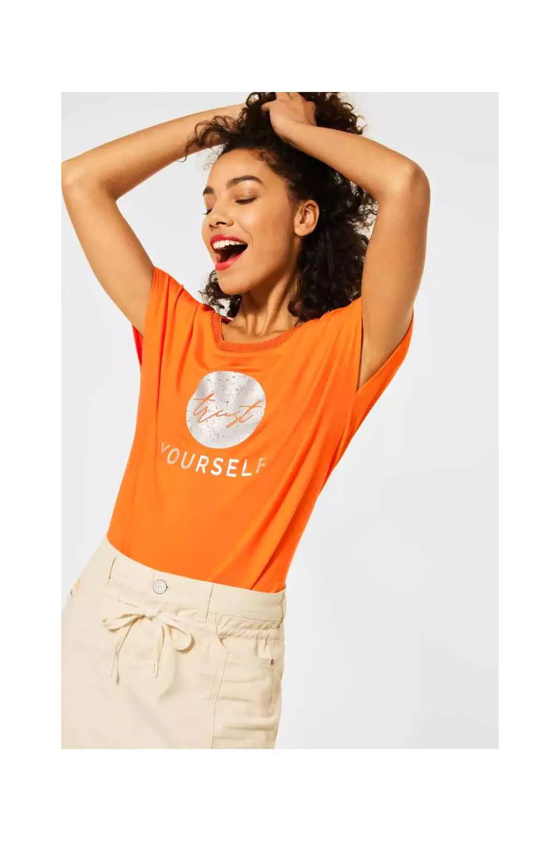 Street One Sweats Femme couleur orange