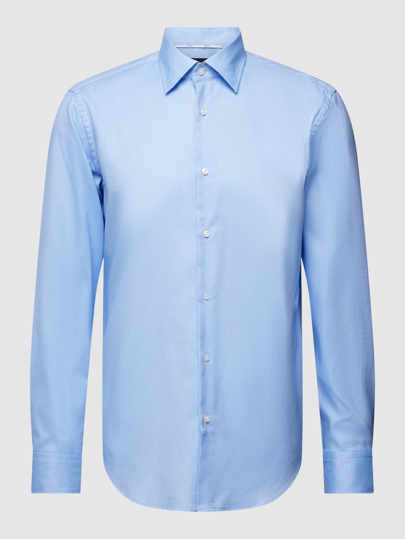 Regular Fit Business-Hemd mit Kentkragen Modell 'Joe' in bleu