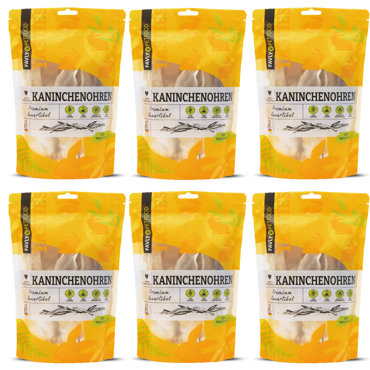 FAVLY Petfood Snacks FAVLY Petfood Kaninchenohren mit Fell 720 g