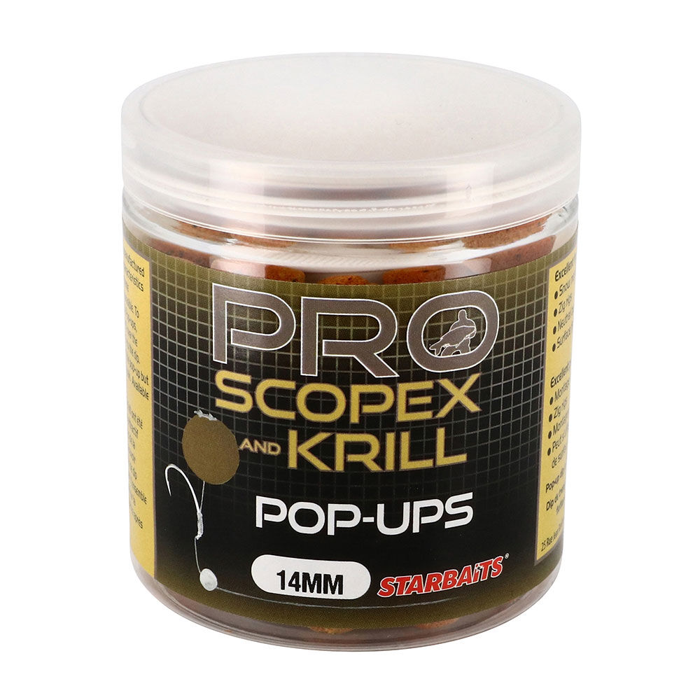 Scopex Krill Pop-Up Probiotic Carp Floating Boilies 60g