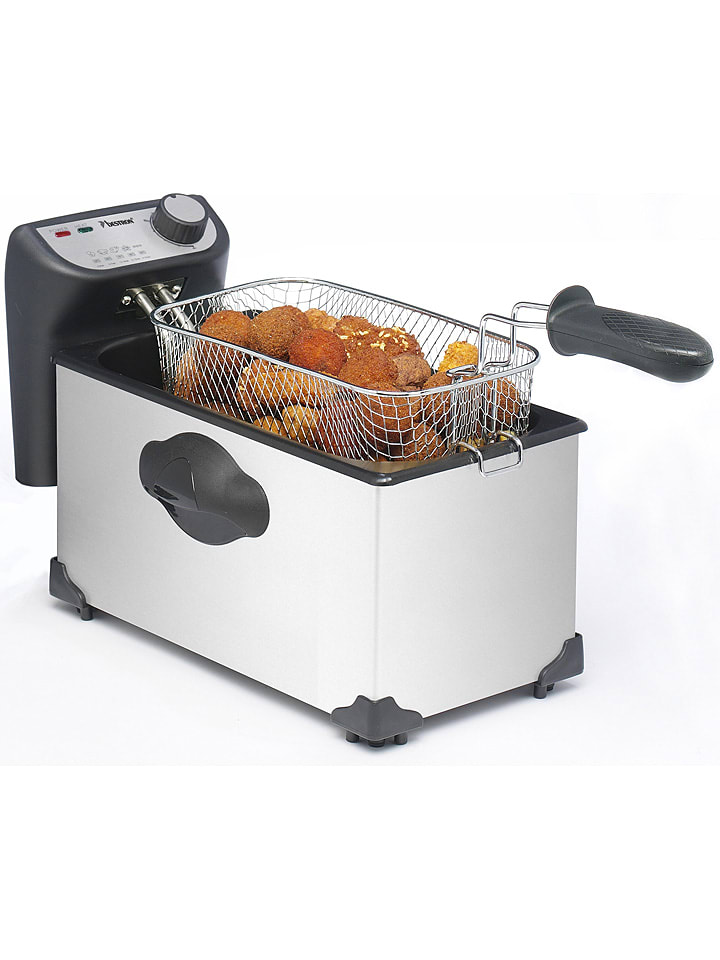 bESTRON Edelstahl-Fritteuse 