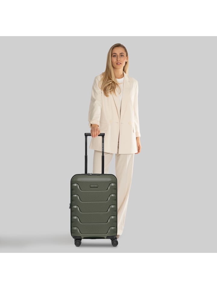 Smartbox Edition 01 4 Rollen Kabinentrolley 55 cm mit Dehnfalte in olive günstig kaufen onesize