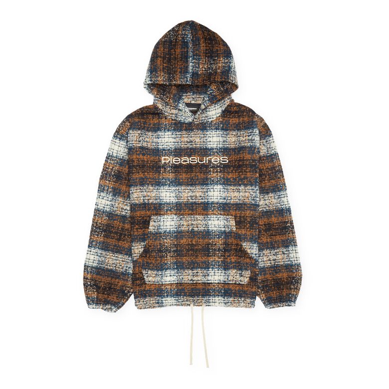 Pleasures Machinist Poncho Hoodie brown/blue