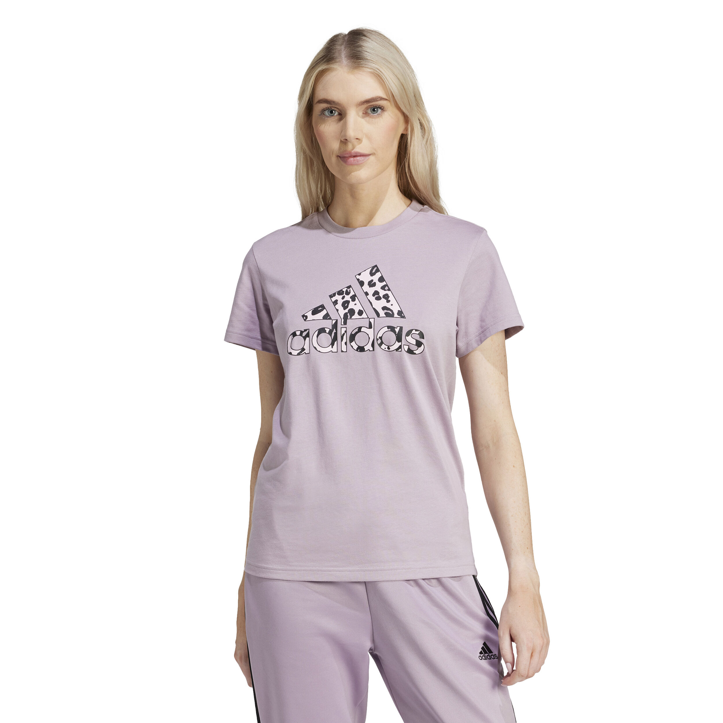 Animal T-Shirt Damen - Flieder, Mehrfarbig
