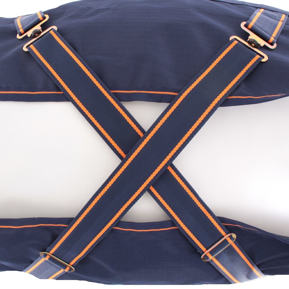 Bucas Pferde-Regendecke Bucas Therapy Walker 0g - Navy/Orange