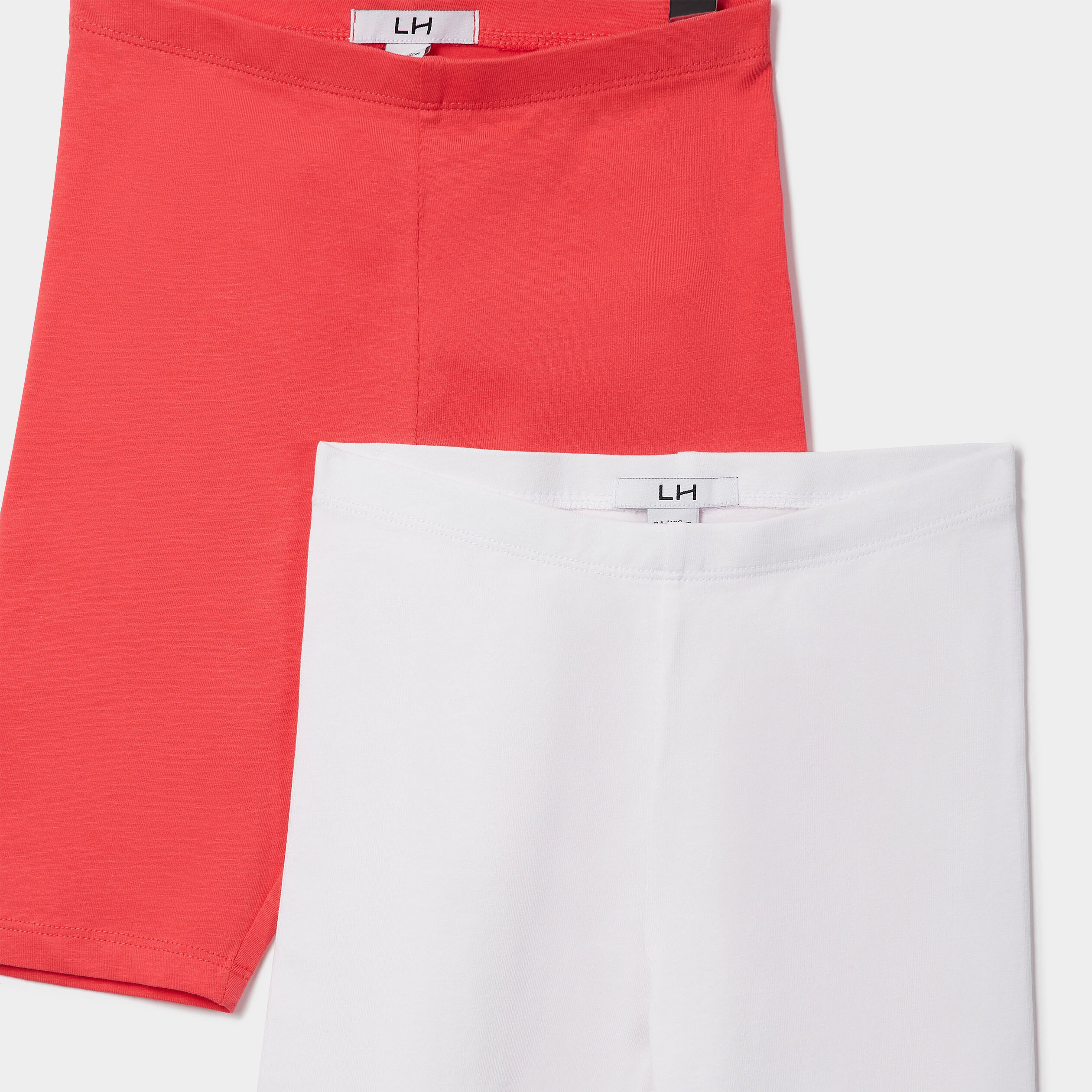 Lot 2 shorts courts rose fushia fille | La Halle