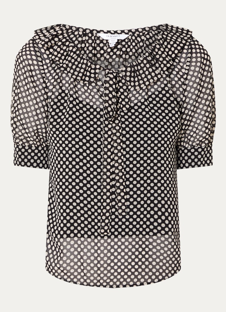LKBennett Coco tunic with polka dot print