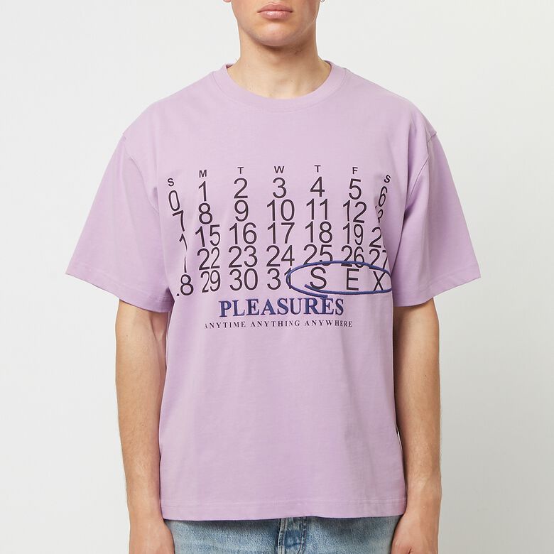 Pleasures Calendar Heavyweight T-Shirt Lavender