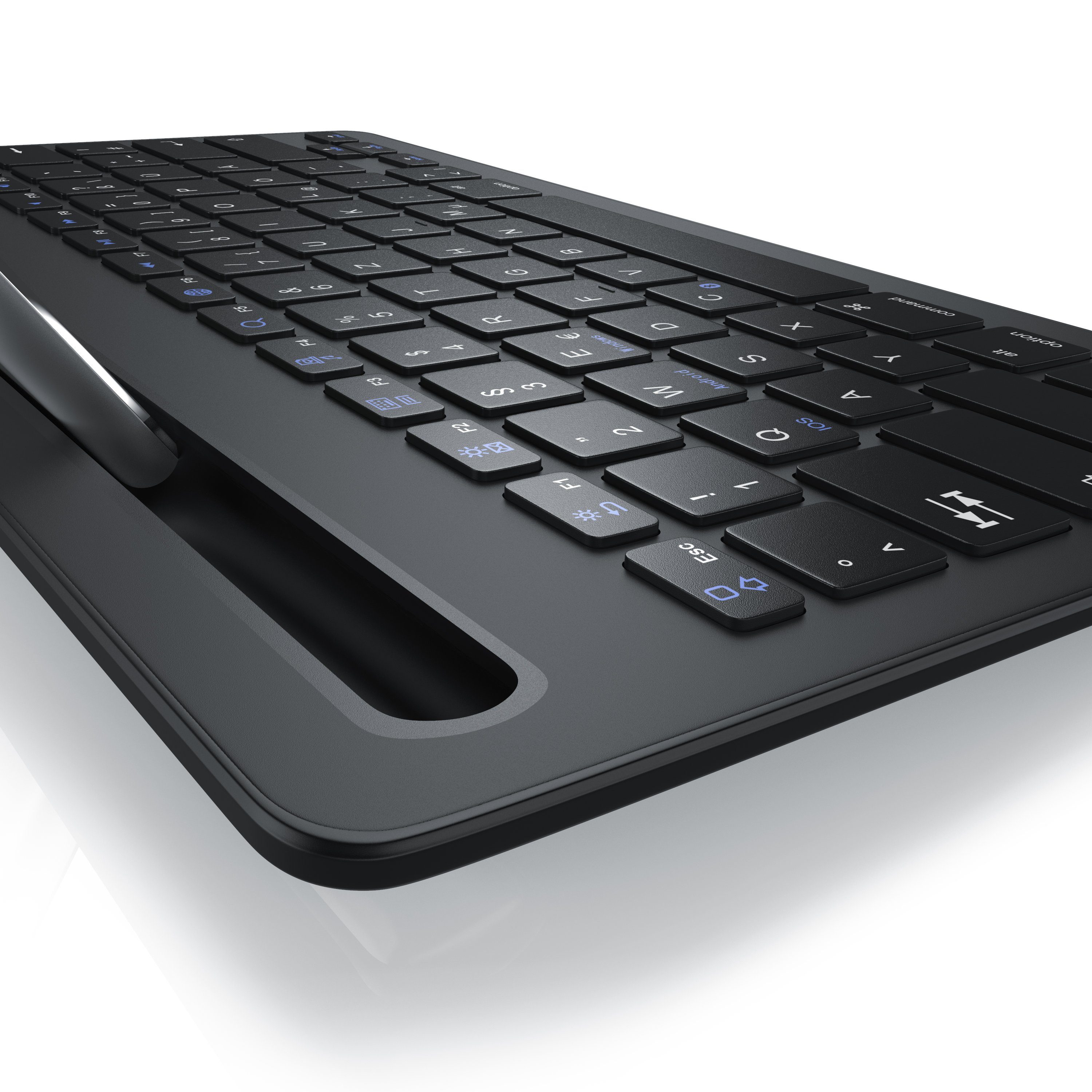 Aplic Tablet-Tastatur (Bluetooth, Tablet Halterung, mit Akku, für iOS, Android, Windows)
