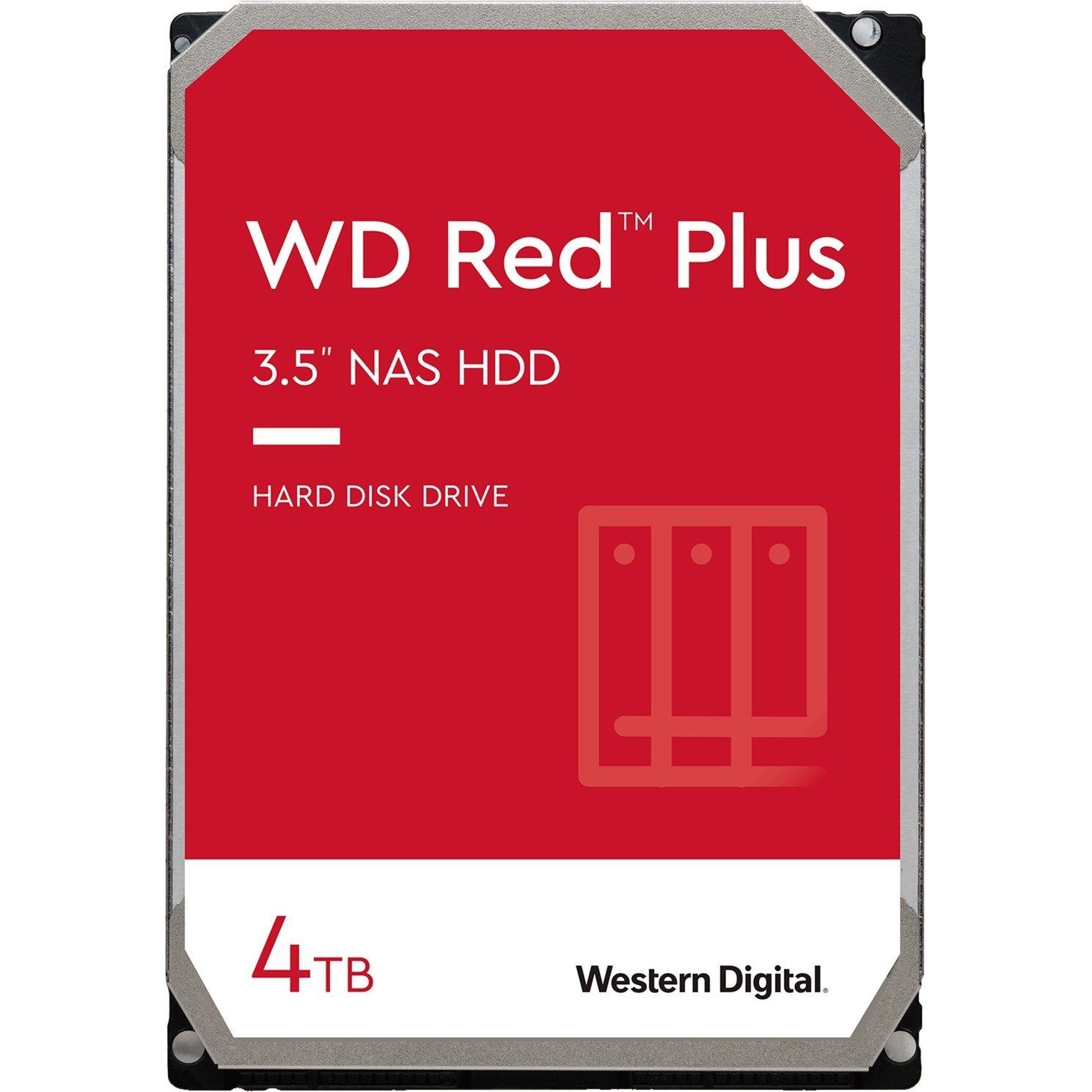 Western Digital WD Red Plus 4TB HDD-NAS-Festplatte (4TB) 3,5