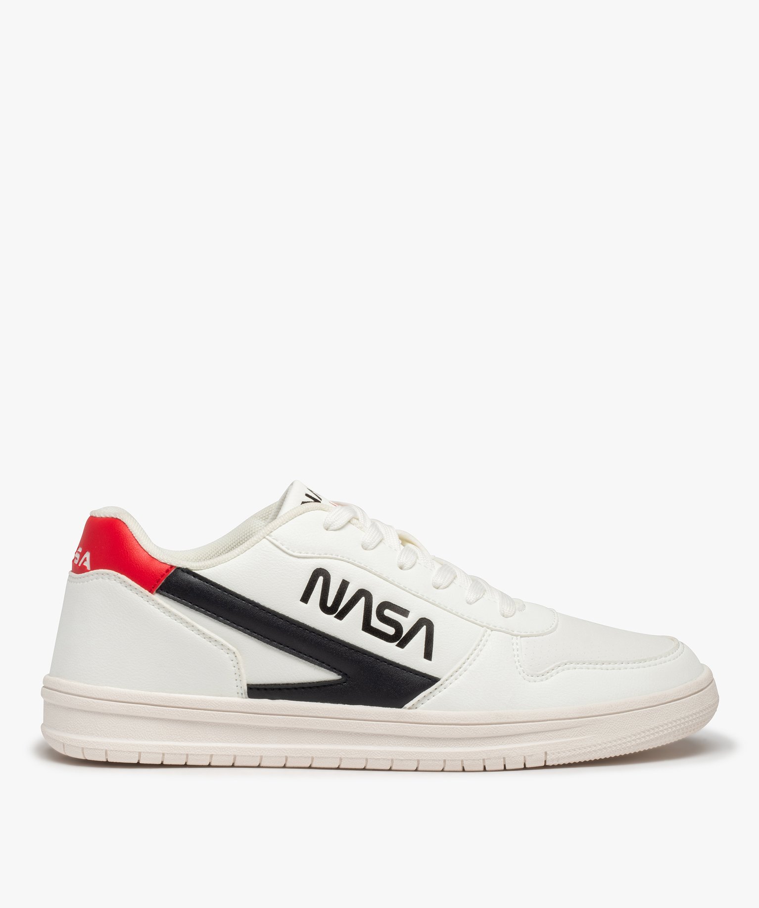 Baskets homme bicolores à lacets – Nasa blanc | GEMO