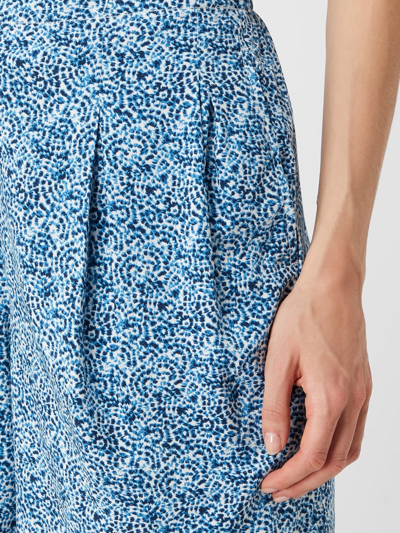 Bermudas aus Viskose in blau