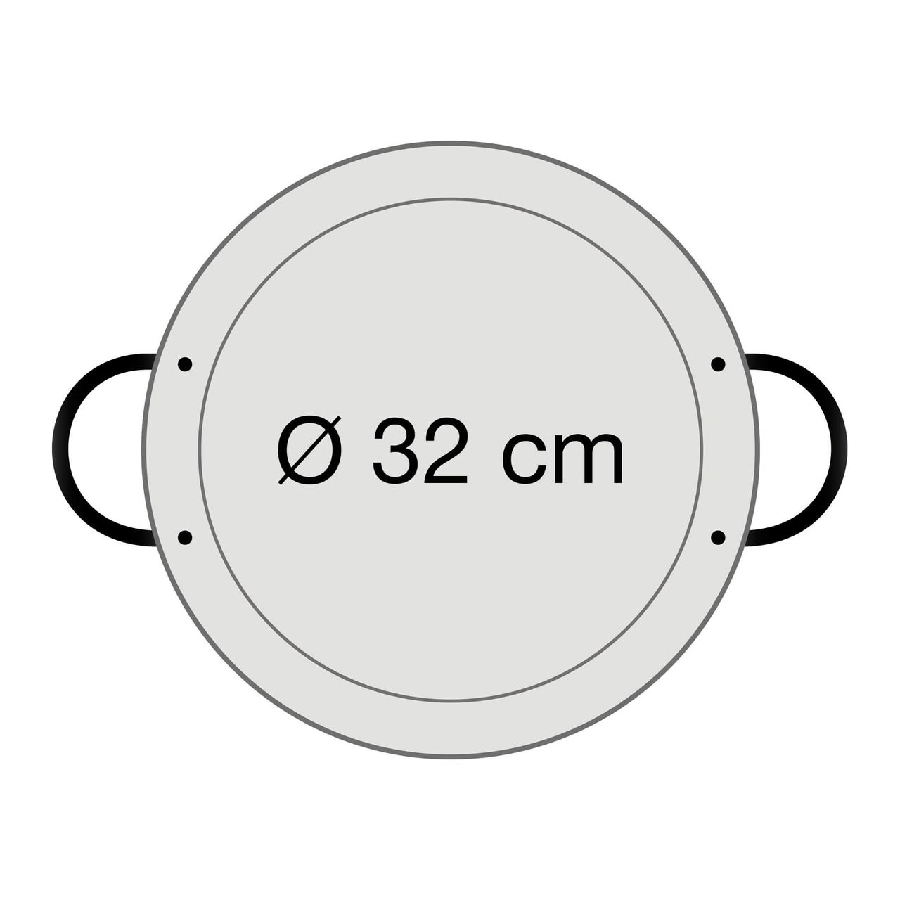 PaellaWorld International Paella World Original spanische Paella Pfanne Typ Valenciana 32cm Stahl poliert