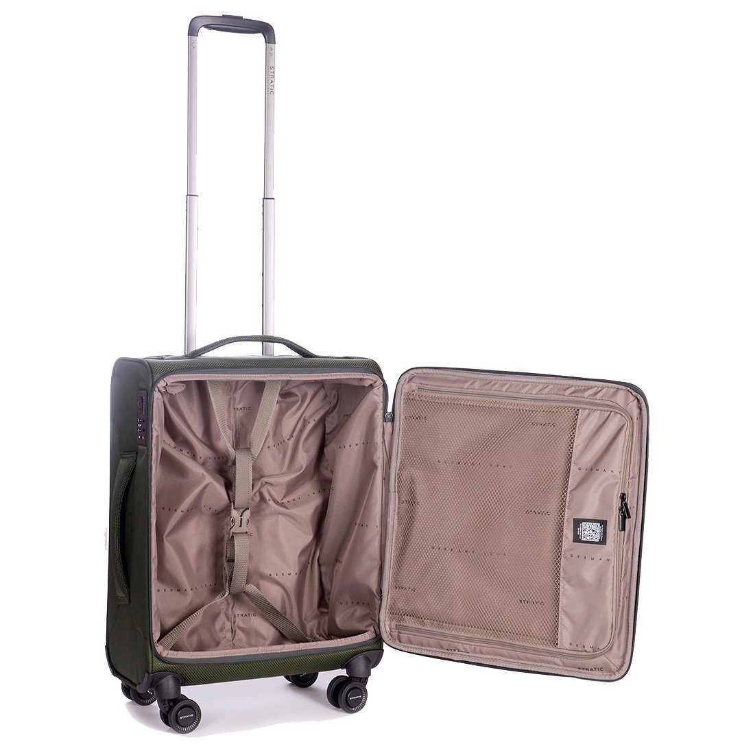 Stratic Handgepäck-Trolley Mix - 4-Rollen-Trolley 55 cm S, 4 Rollen Rollen