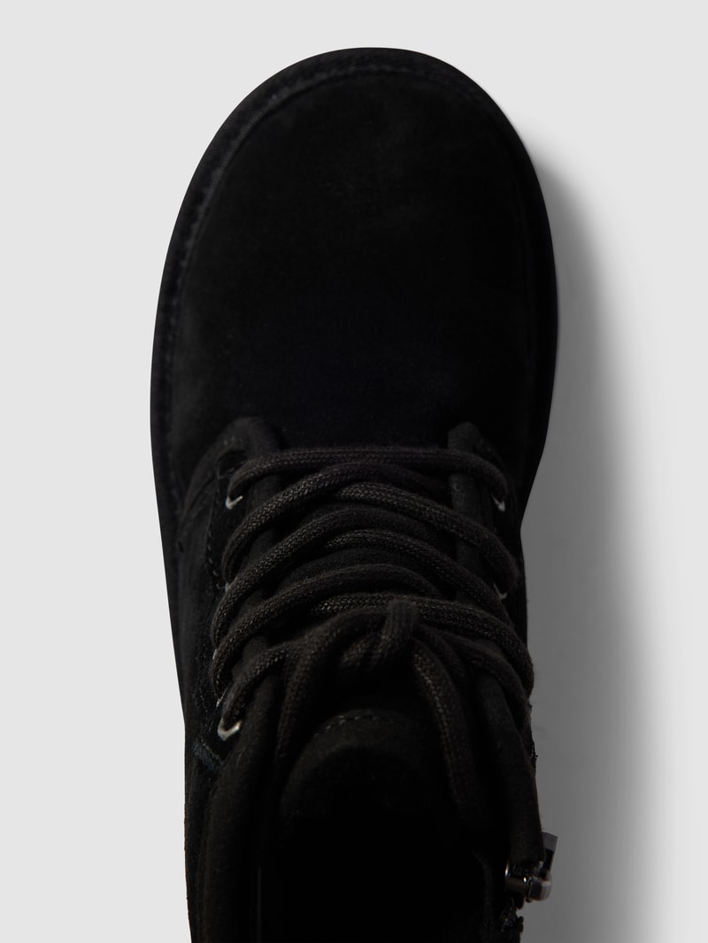 Schnürboots mit Label-Details Modell 'NEUMEL' in schwarz