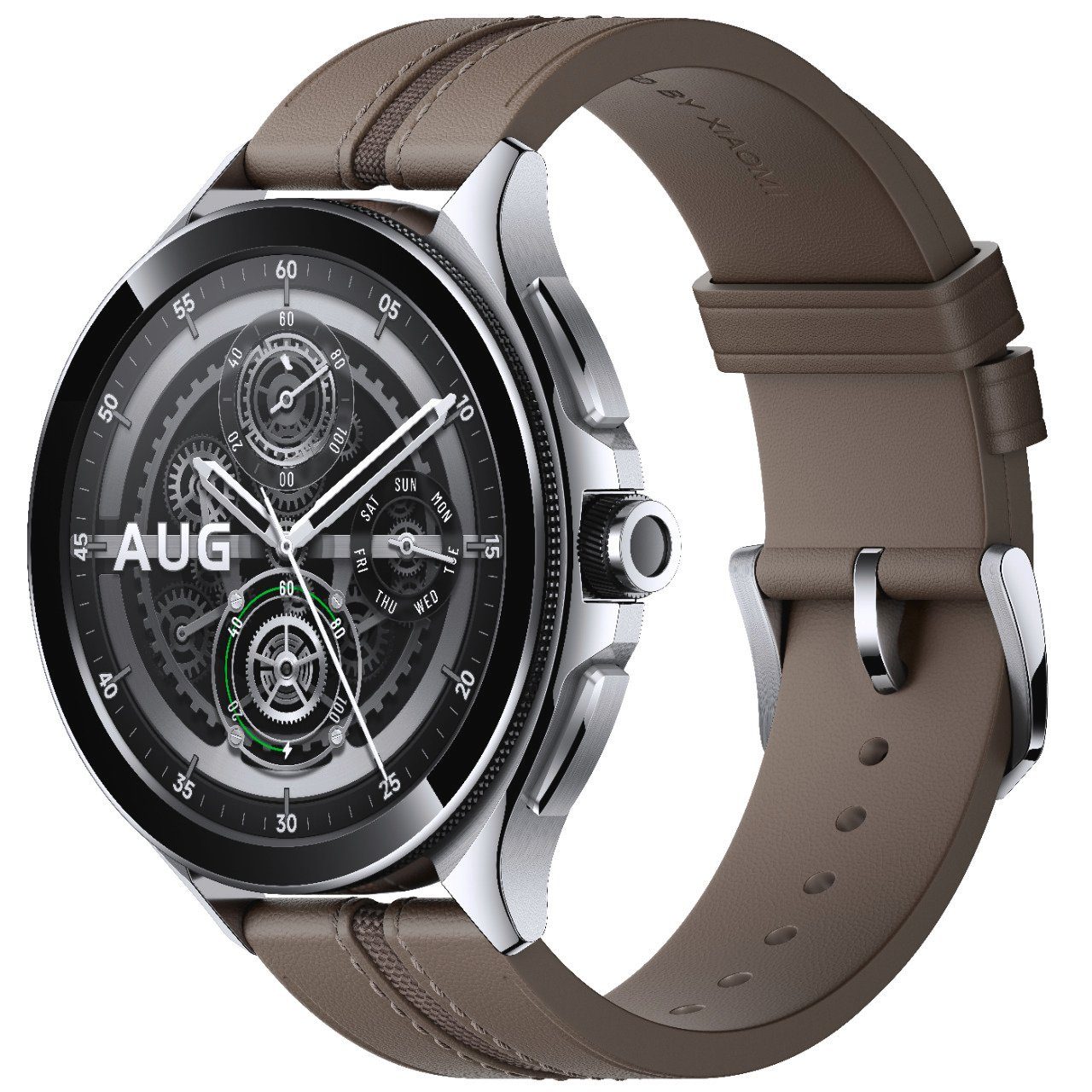 Xiaomi Watch 2 Pro - 4G LTE mit Leder Armband Smartwatch (3,63 cm/1,43 Zoll), mit Edelstahlgehäuse und LTE-Konnektivität, 3,63 cm (1,43 Zoll) Always-on-AMOLED-Display