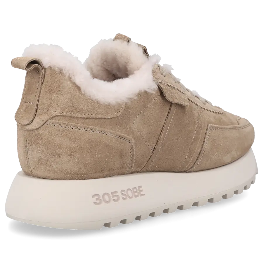 305 SOBE - Sneaker low LAGUNA Veloursleder - beige