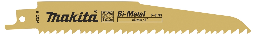 Makita Tilbehør B-43234 Bajonetsavklinge 132 H&M S610VF Bimetal 5 stk.