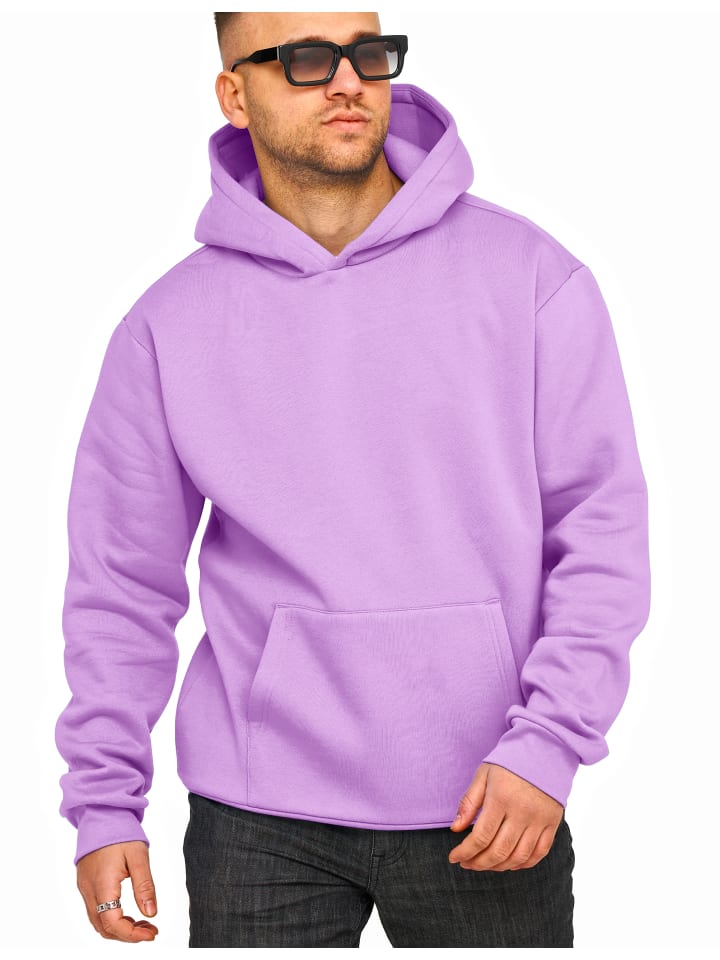 DAILY COTTON Kapuzenpullover - DCTALGAR Oversize Hoodie Sweatshirt in Lila Dark günstig kaufen S