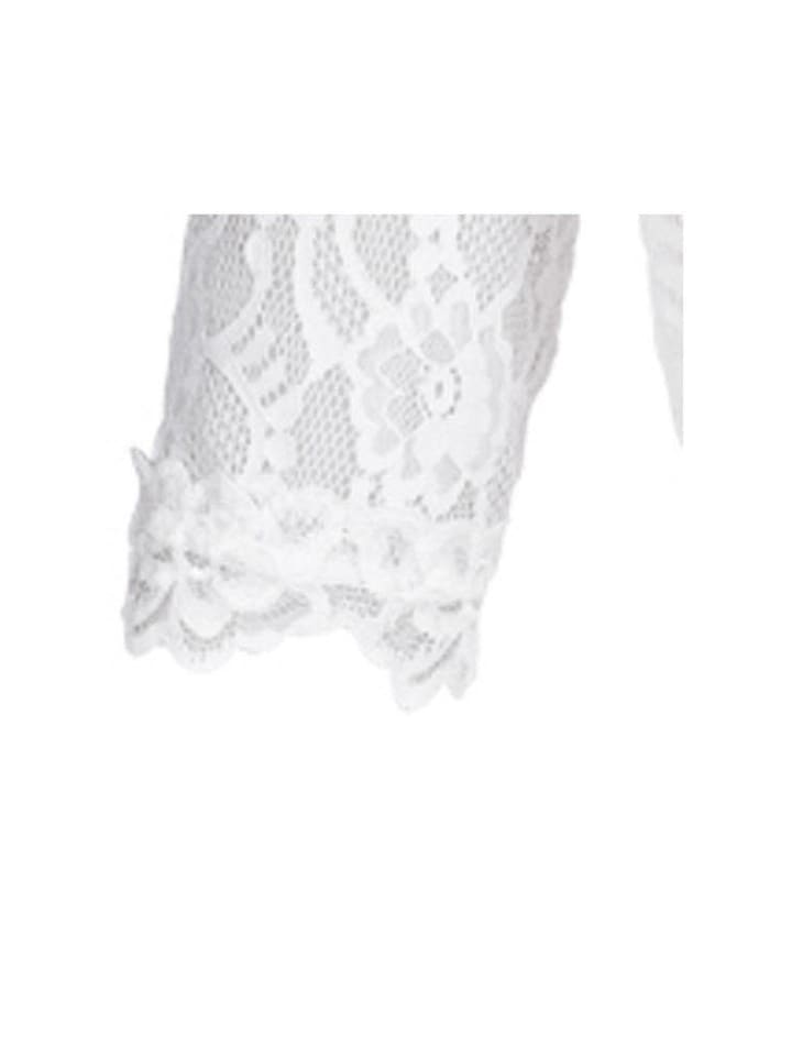 Nübler Dirndlbluse 3/4 Arm Laura in Weiß günstig kaufen