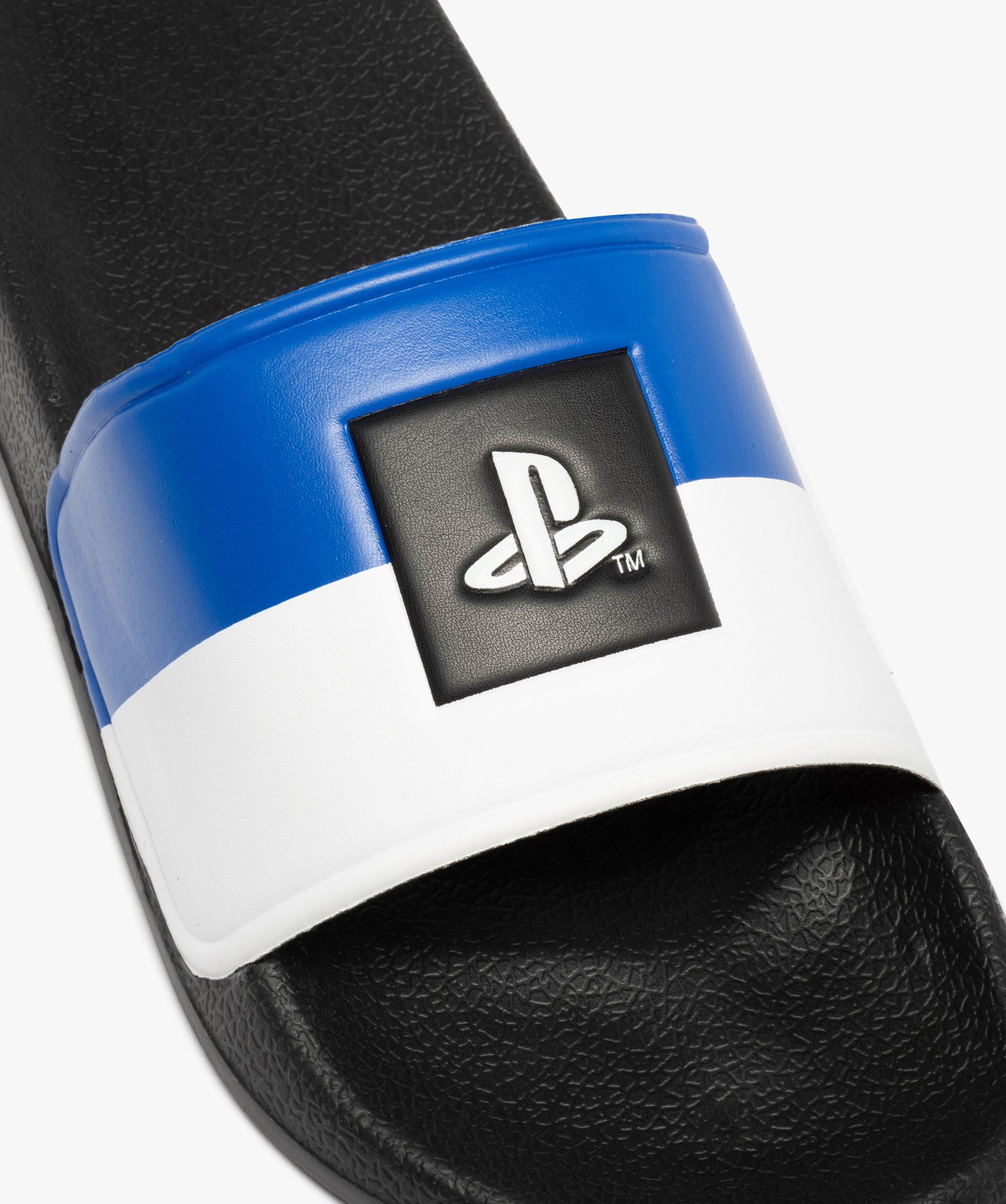 Mules de piscine homme à bandeau imprimé – Play Station bleu | GEMO