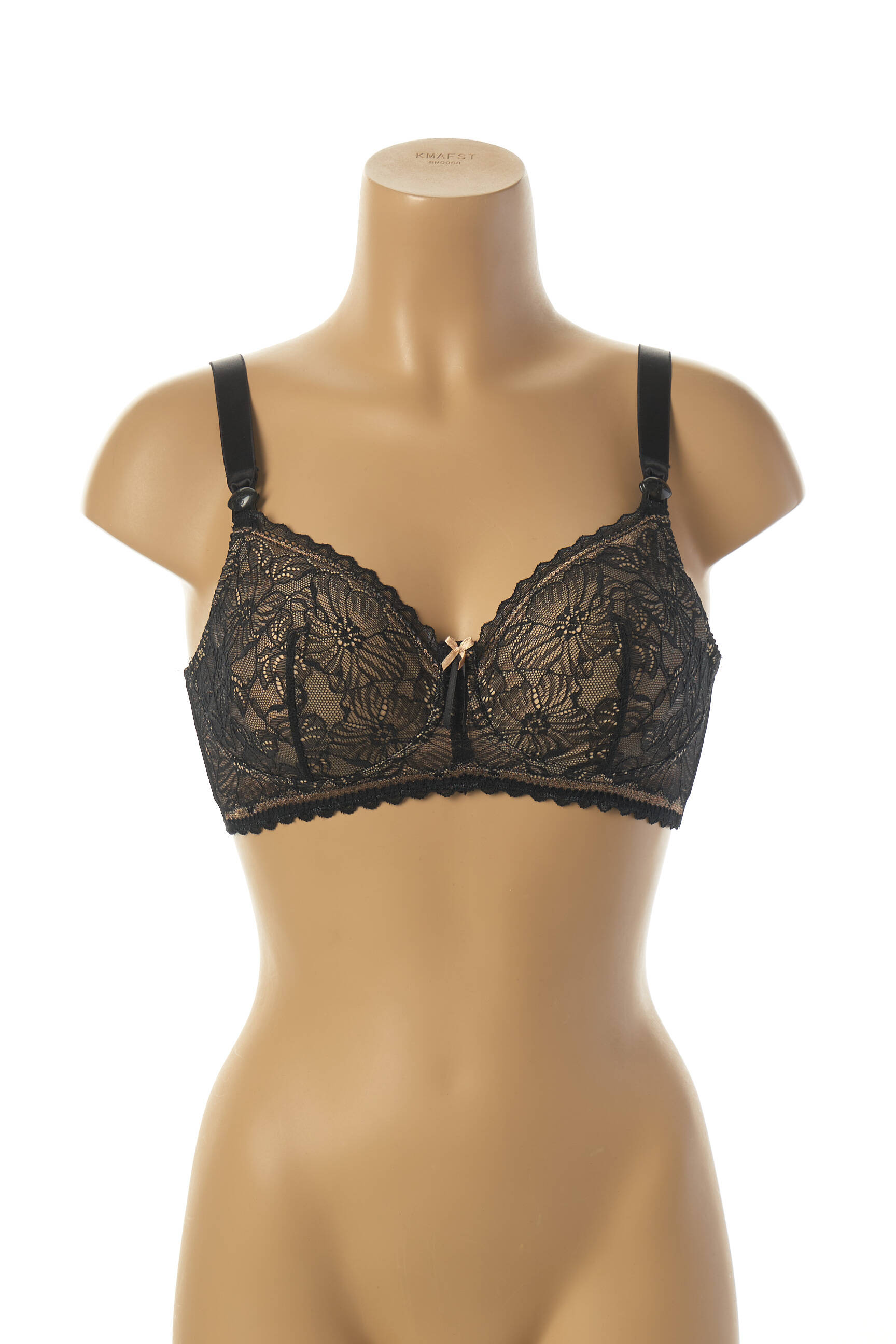 Cache Coeur Lingerie Maternite Femme couleur noir