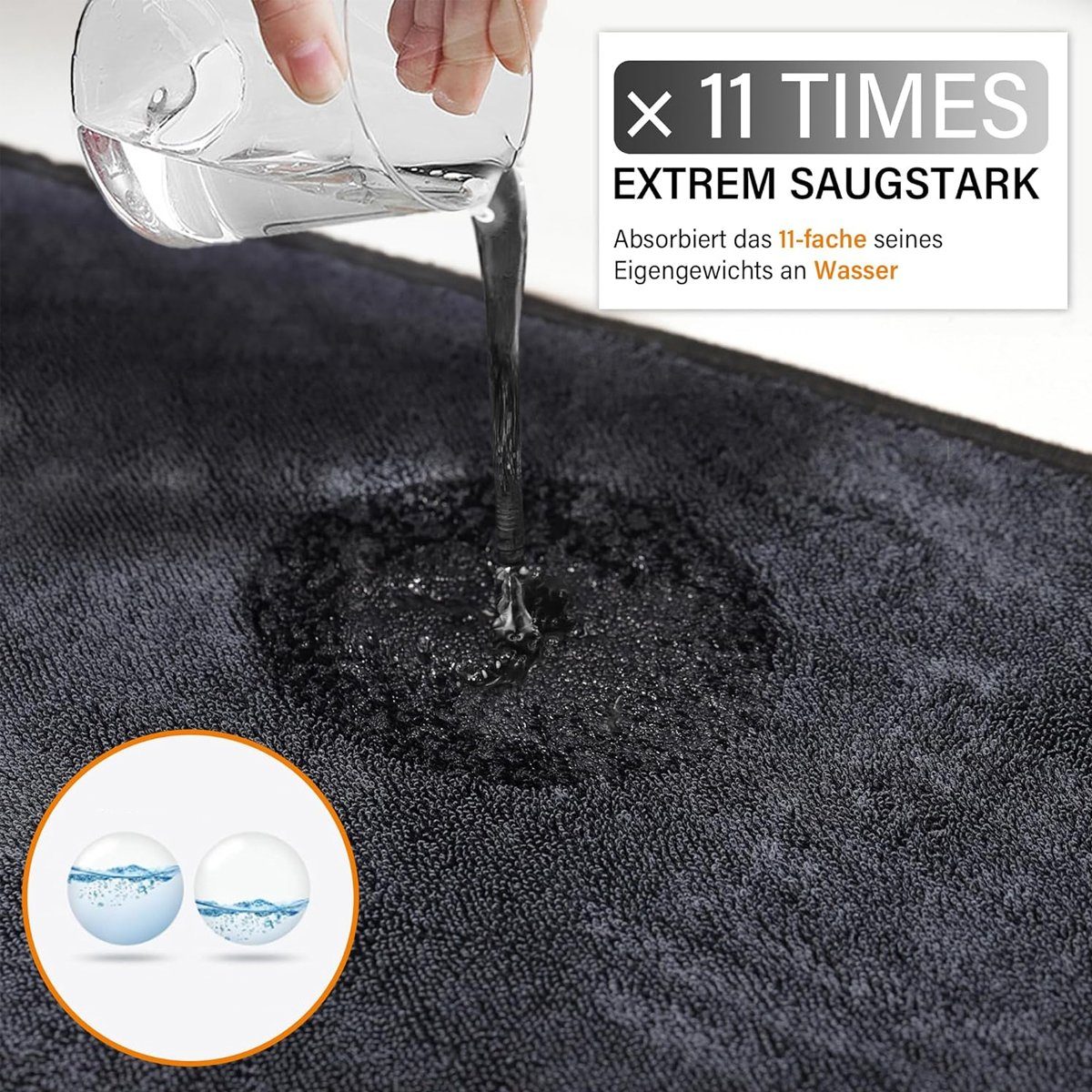 Rwoythk Handtuch Set Poliertuch 3er Set - Extra Saugstark & Ultra Weich - 30x40cm