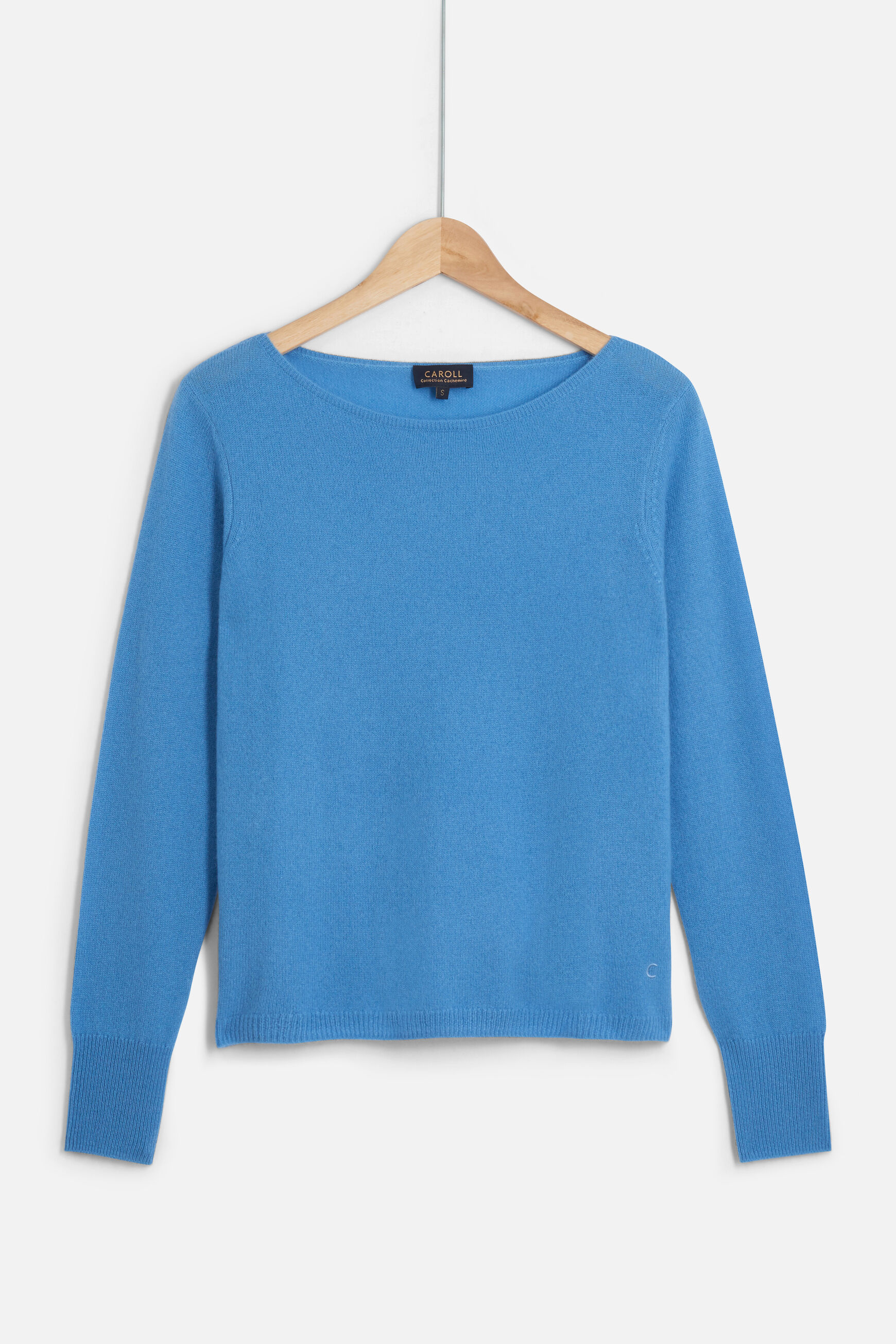 pull zofia 100% cachemire bleu femme