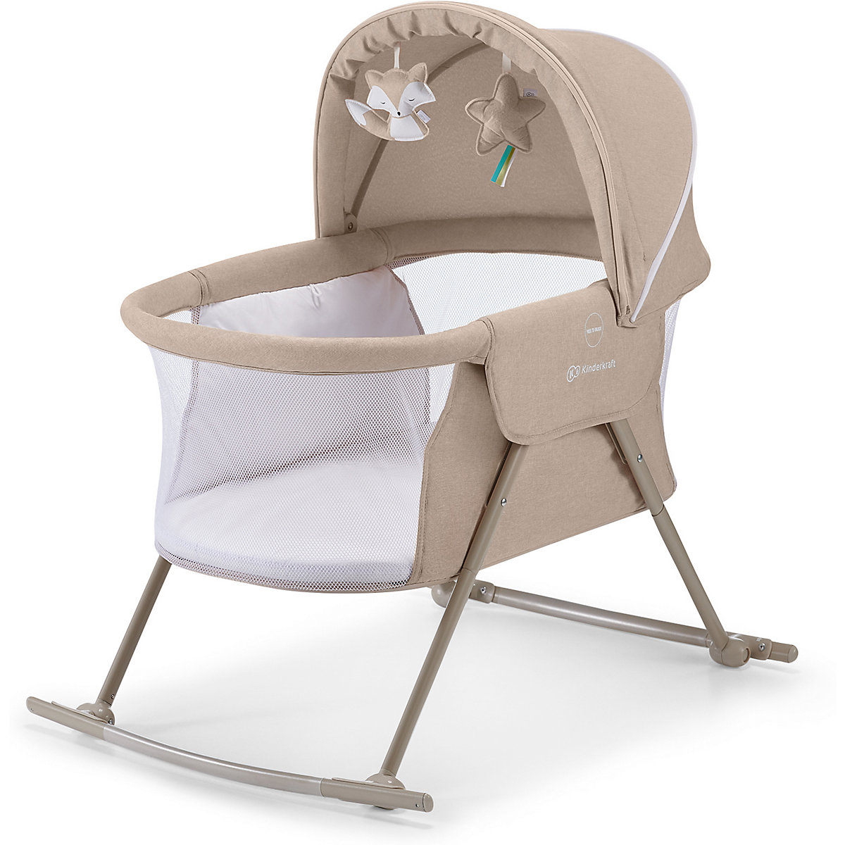 Beistellbett Lovi, beige