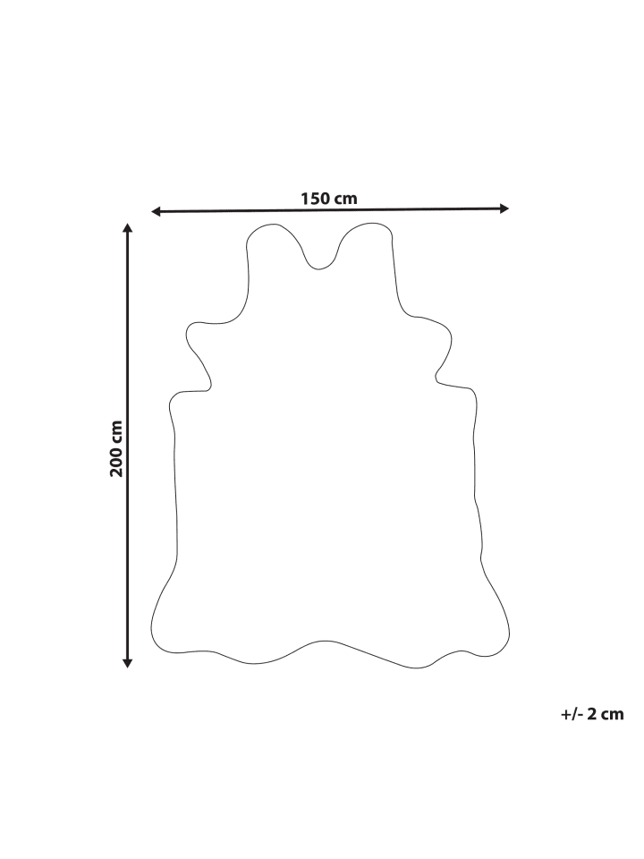 Beliani Schaffell ZEIL in Braun/Beige - (W) 150 x (L) 200 cm günstig kaufen onesize