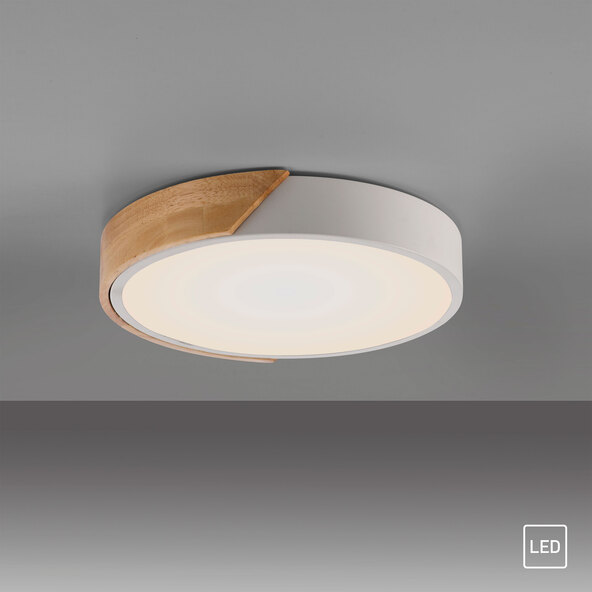 LED-Deckenleuchte BILA, Ø 32 cm, weiß