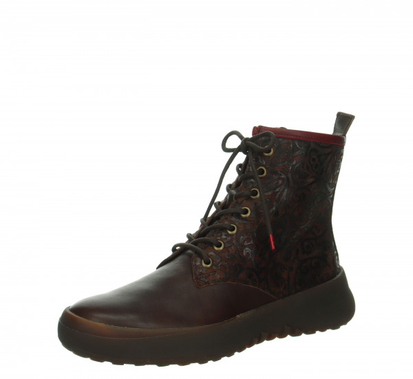 KUSABI Schnürboots - Espresso/Kombi