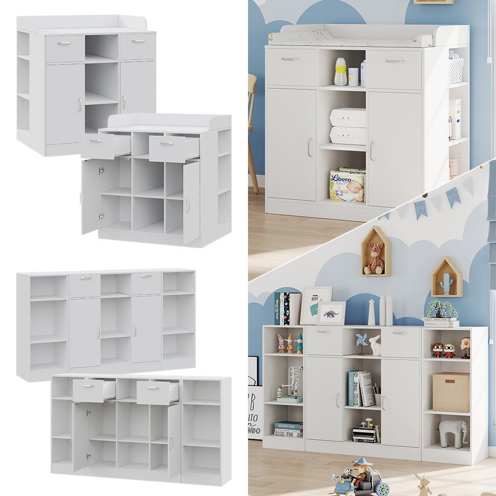 Livinity Wickelkommode Wickeltisch Lotte Weiß modern