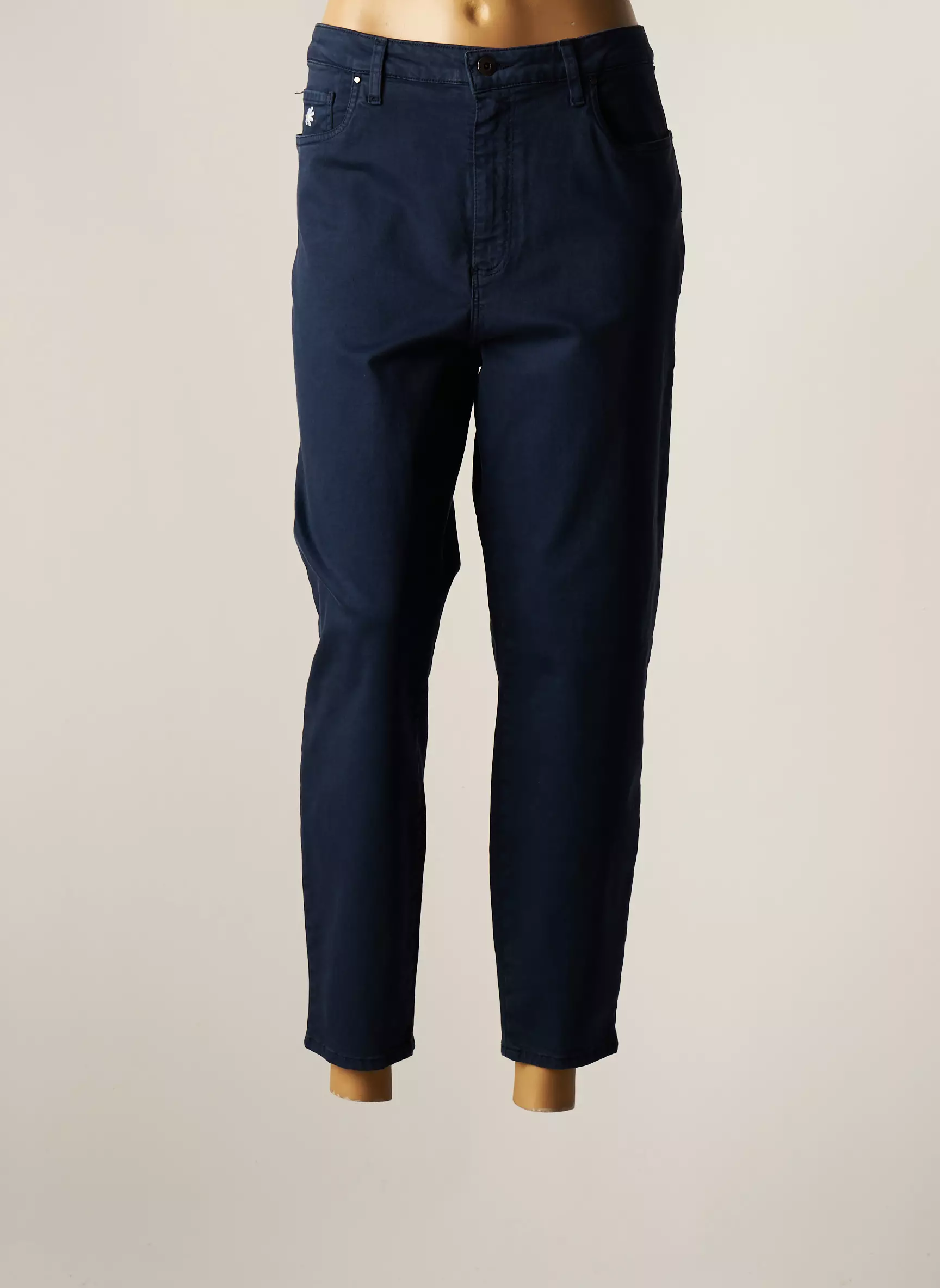 Lcdn Pantalon7 8 Femme couleur bleu