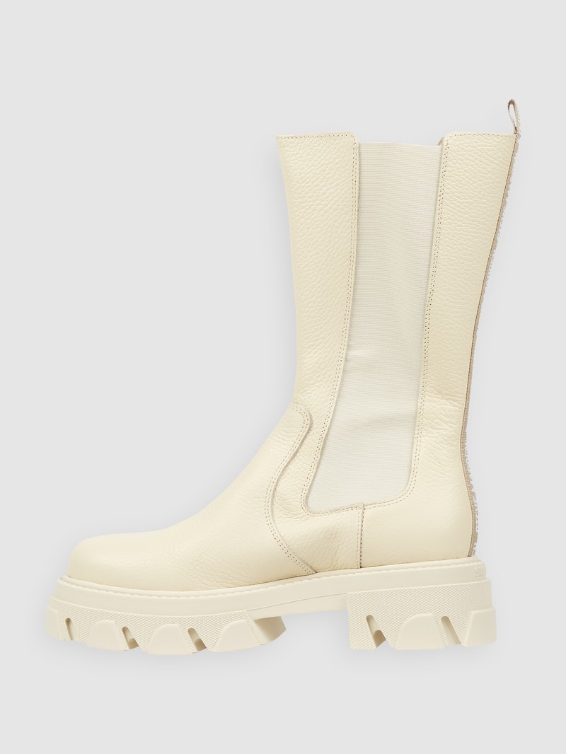 Chelsea Boots aus Leder Modell 'Ginola' in offwhite