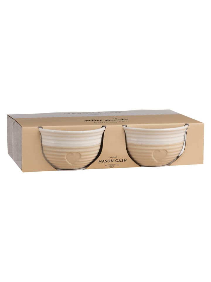 Mason Cash Rustic Charm, Herz Set aus vier kleinen Schalen günstig kaufen onesize