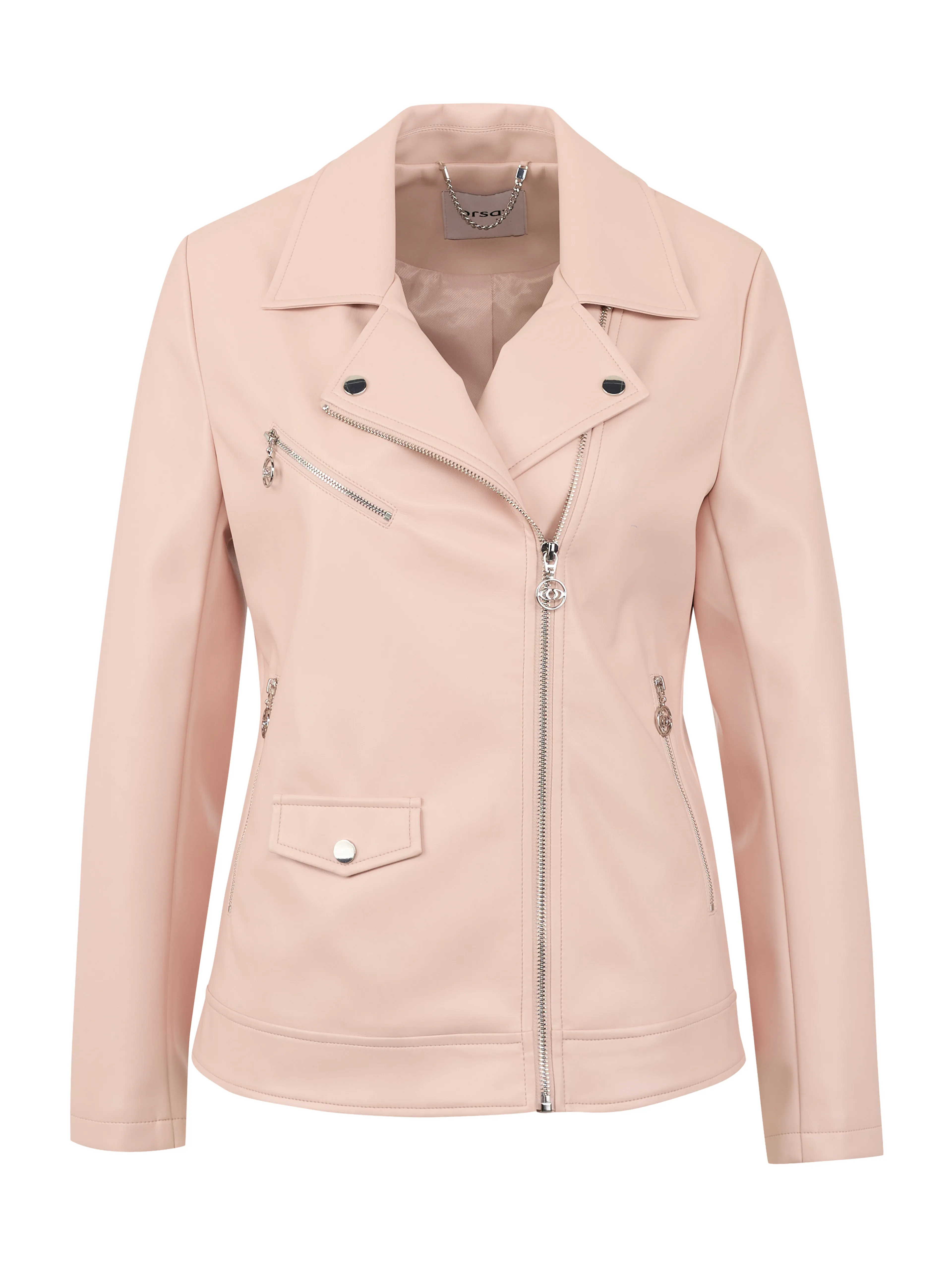 Hellrosa Damen Lederjacke ORSAY