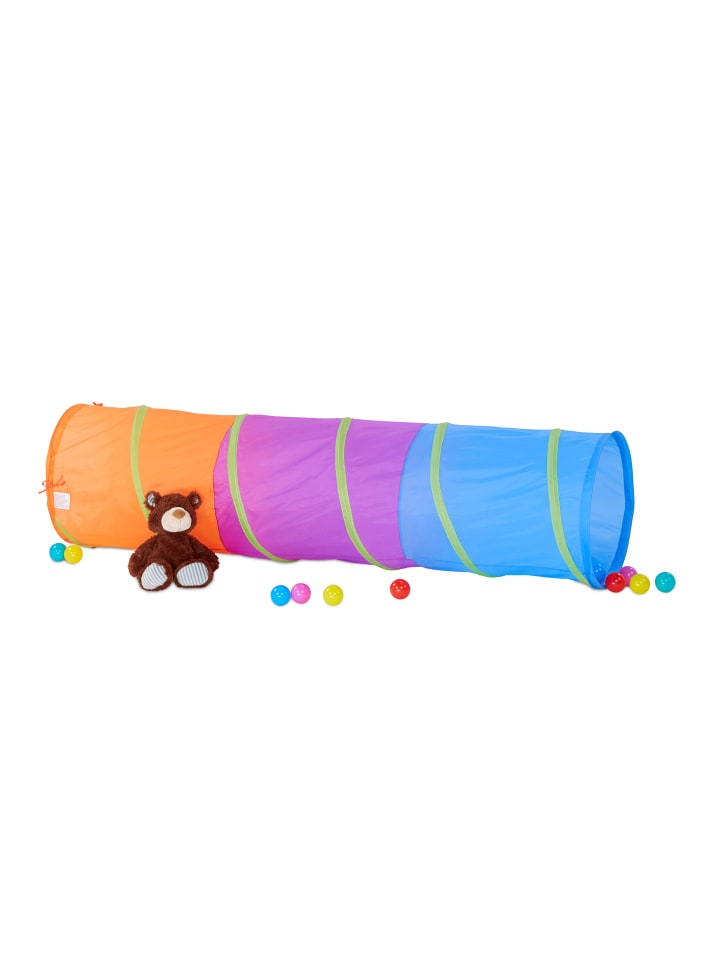 relaxdays Spieltunnel Kinder in Bunt günstig kaufen onesize