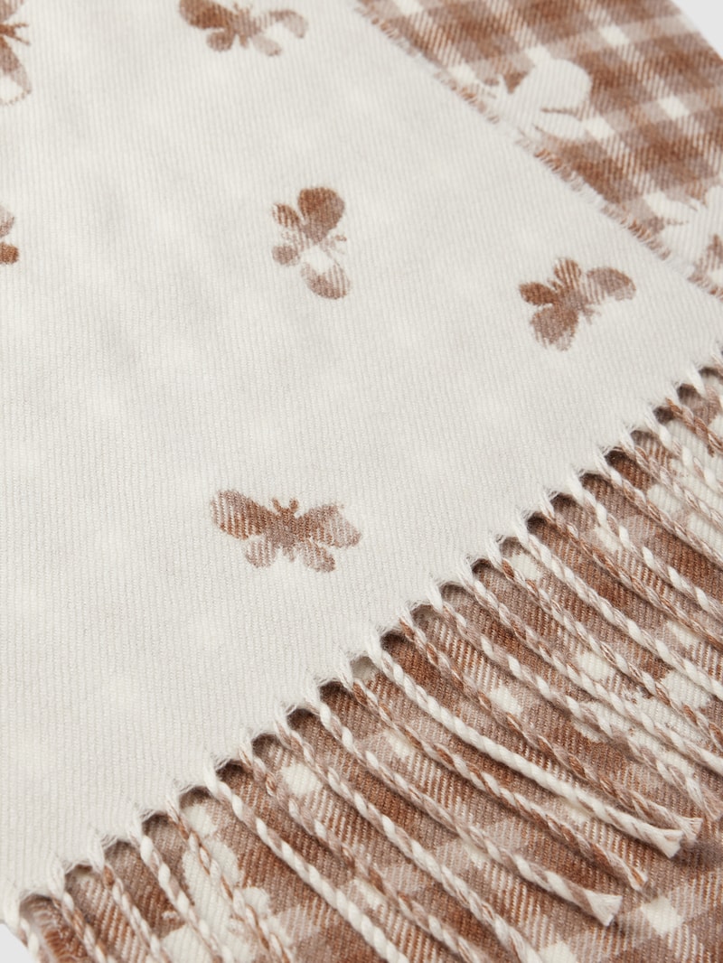 Schal mit Karomuster Modell 'CAGLI' in camel